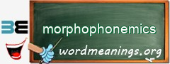 WordMeaning blackboard for morphophonemics